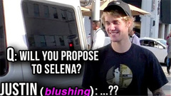 比伯被狗仔追问是否会向女友Selena求婚!
